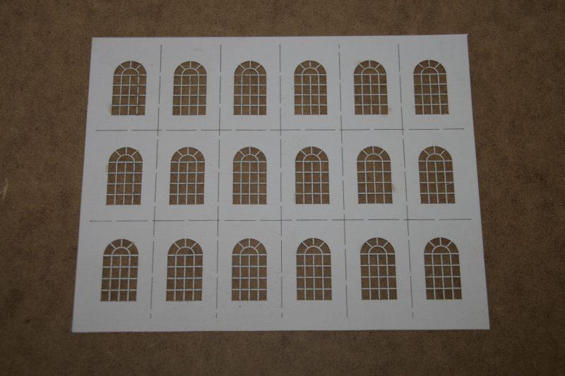 OO Gauge Warehouse Windows (32mm x 19mm)